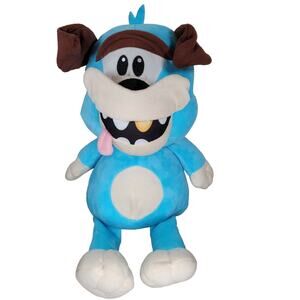 Dog Plush Goofy Face Boxer Gold Tooth Flip Up Brows Jowls Large 21" Good Stuff